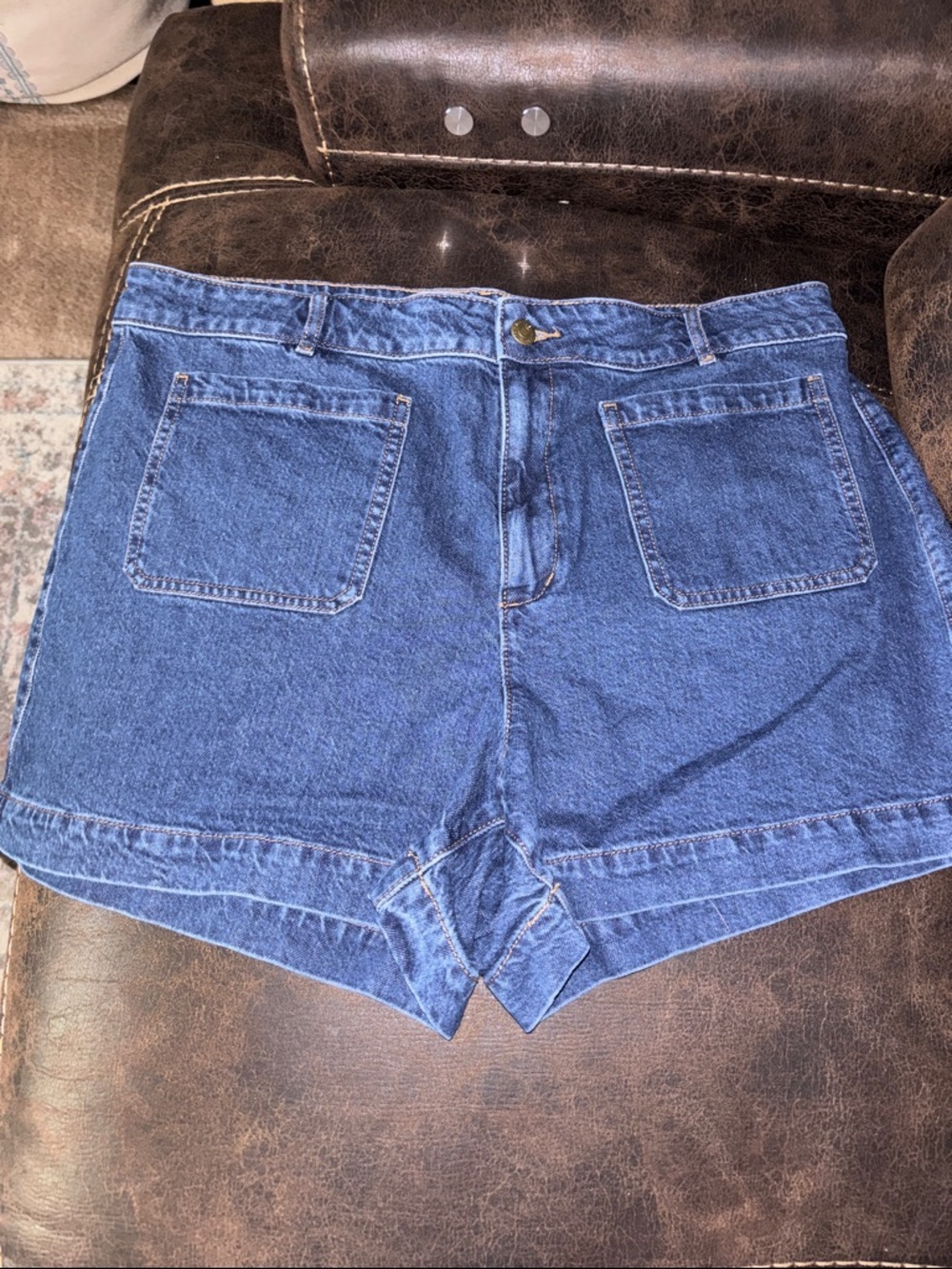 NWOT LOFT denim shorts in dark wash